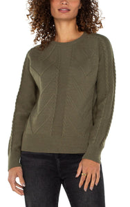 Raglan Sleeve Pullover Sweater