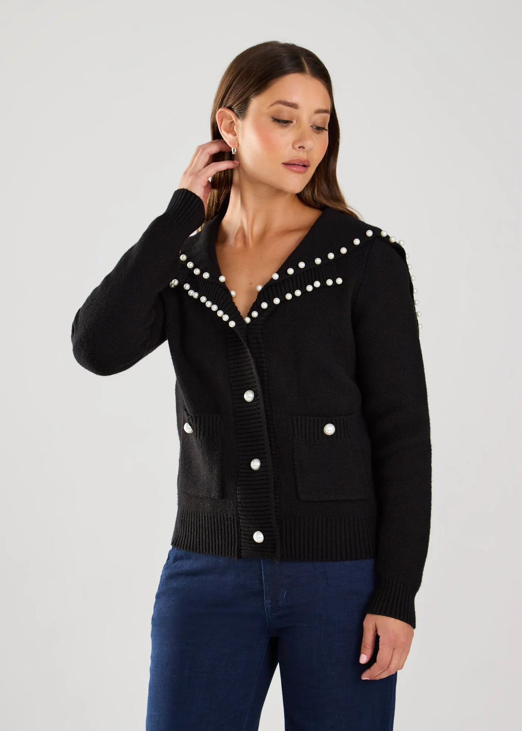 Pearl Embellished Cardigan